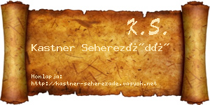 Kastner Seherezádé névjegykártya